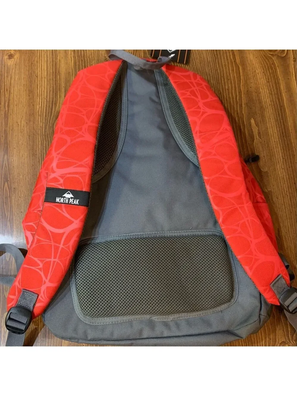 New North Peak Prodigy Series Backpack, Red & Gray